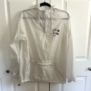Active Ride Shop White Windbreaker Jacket Medium